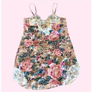 Victoria Secret Y2k Floral Lace Slip Dress